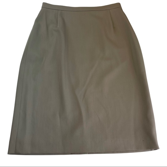 NWT VTG Escada Brown Tan Wool Skirt Womens Size 38 - Picture 2 of 7